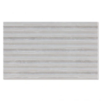 Marmor Kakel Etoile Ljusgrå Blank-Relief 33x55 cm